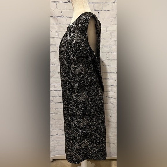 Jonathan Martin Womens zipper back Dress Black & silver size 18 - Picture 4 of 7